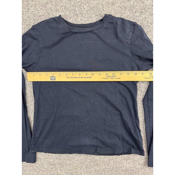 Velvet by Jenny Graham Shirt Womens XS Black Long Sleeve Crewneck Made USA Top - Picture 3 of 7